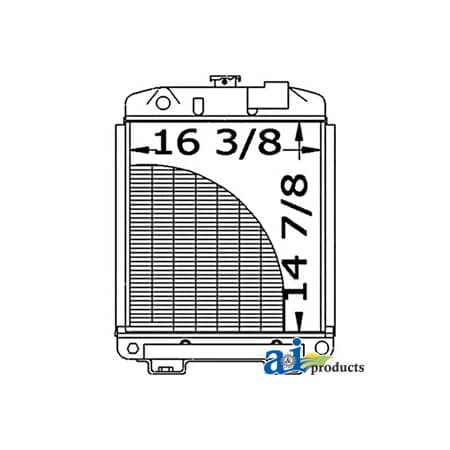 A & I Products Radiator 25.7" x23.2" x7.2" A-SBA310100280